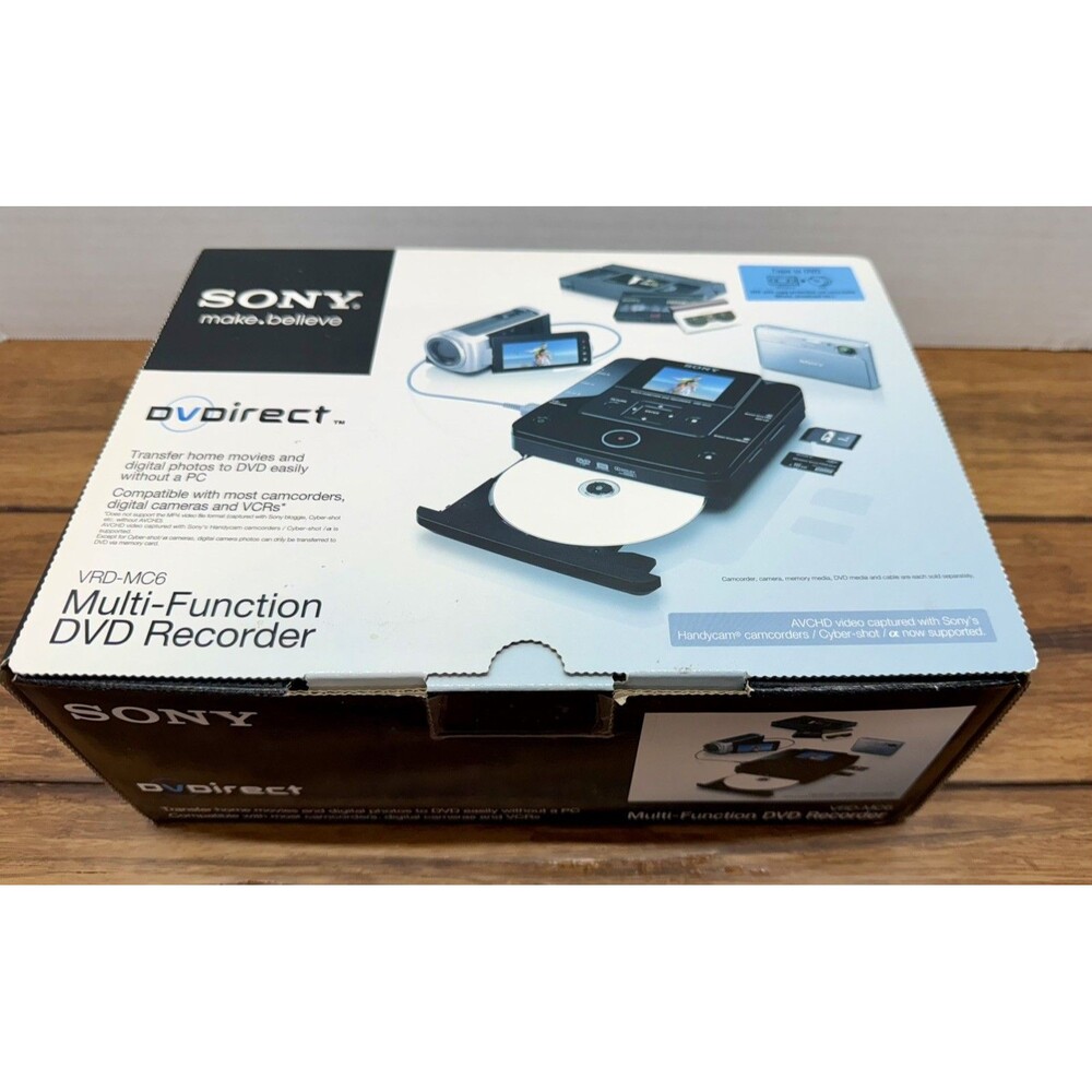 Sony VRD-MC6 DVDirect Multi Function DVD Recorder Transfer Home Movies - Sealed